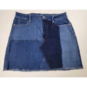 Arizona Jean Co. Colorblock Patchwork Short Denim Skirt Size 13
